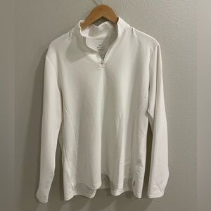 Nike Dri-Fit White Quarter Zip